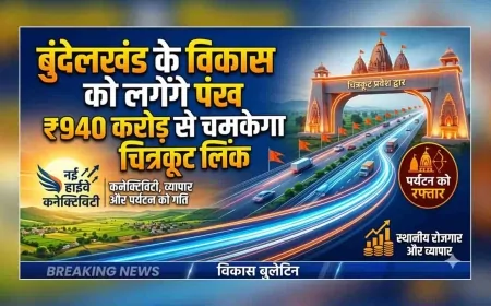 बुंदेलखंड के विकास को लगेंगे पंख : ₹940 करोड़ से चमकेगा चित्रकूट लिंक