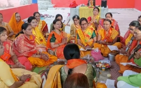 महिला पतंजलि ने मनाया रामनवमी पर्व