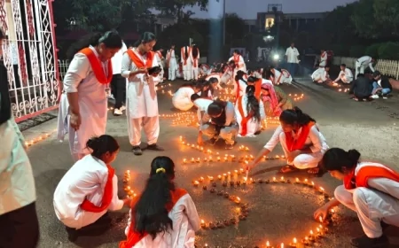 22 लाख दीपो की टिमटिमाहट से जगमग हुई प्रभु श्रीराम की तपोस्थली