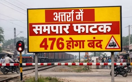 अतर्रा में समपार फाटक 476 होगा बंद, बनेगा अत्याधुनिक रोड ओवर ब्रिज
