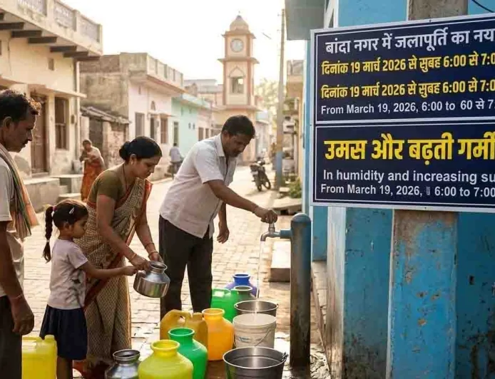 गर्मी की आहट के साथ ही बांदा में पानी की नई 'डेडलाइन', जानें अब किस समय आएगा आपके घर पानी?