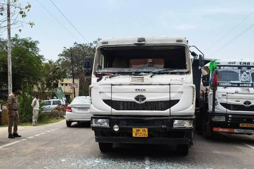 तेज रफ्तार ट्रक की टक्कर से स्कूली छात्र की मौत, एक घायल