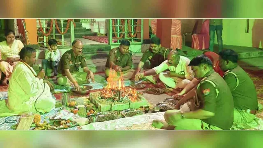 नवसृजित पुलिस चौकी कौहारी का एसपी ने किया उद्घाटन