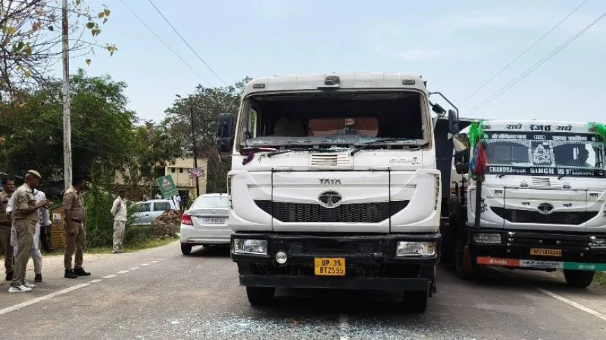 तेज रफ्तार ट्रक की टक्कर से स्कूली छात्र की मौत, एक घायल