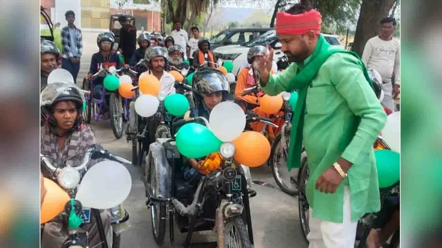 20 दिव्यांगों को बांटे मोटराइज्ड ट्राइसाइकिल
