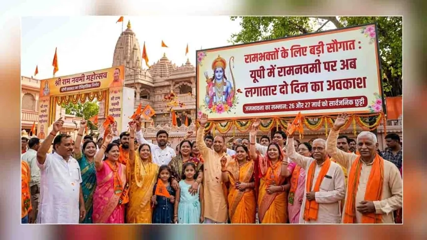 रामभक्तों के लिए बड़ी सौगात : यूपी में रामनवमी पर अब लगातार दो दिन का अवकाश