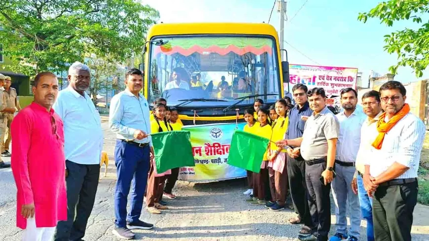 शैक्षिक भ्रमण के लिए रवाना किए गए सौ छात्र-छात्राएं