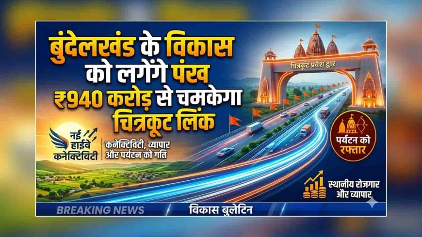 बुंदेलखंड के विकास को लगेंगे पंख : ₹940 करोड़ से चमकेगा चित्रकूट लिंक
