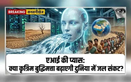 AI की प्यास: क्या कृत्रिम बुद्धिमत्ता बढ़ाएगी दुनिया में जल संकट?
