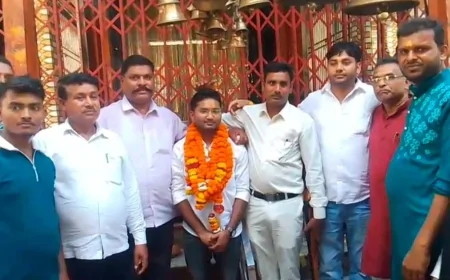 यूपी पीसीएस में चयनित हुए सर्वेश यादव, बबेरू में हुआ भव्य स्वागत