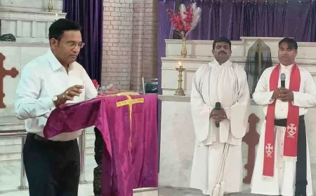 गुड फ्राइडे पर सेंट जॉर्ज चर्च में विशेष प्रार्थना सभा, प्रभु यीशु के ‘सात वचनों’ पर हुआ चिंतन