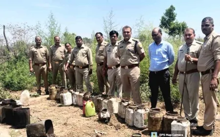 आबकारी टीम ने नष्ट किया छह कुंतल लहन