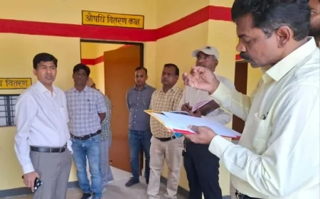 होम्योपैथिक चिकित्सालय के कई कार्य मिले अवशेष