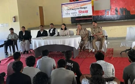 जिला कारागार का प्राधिकरण सचिव ने किया निरीक्षण