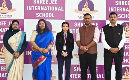 97.2 प्रतिशत अंक पाकर श्रीजी स्कूल की वंशिका सिंह बनीं टापर