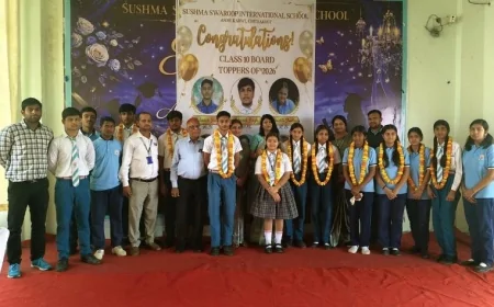 सुषमा स्वरूप विद्यालय का शानदार रिजल्ट, उत्कर्ष यादव ने जिले में तीसरा स्थान पाया