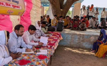 एडीएम नमामि गंगे ने ग्राम चौपाल में सुनी समस्याएं