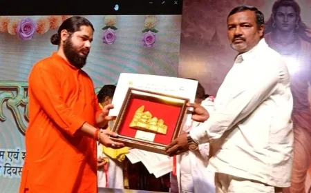 राम महोत्सव ओरछा में मंदाकिनी नदी सेवा के लिए सम्मानित हुए अजीत सिंह