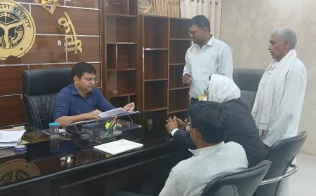 सदर एसडीएम अजय यादव ने किया कार्यभार ग्रहण, सुनी समस्याएं