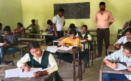 अभ्युदय कोचिंग में प्रवेश को 443 छात्र-छात्राओं ने दी परीक्षा