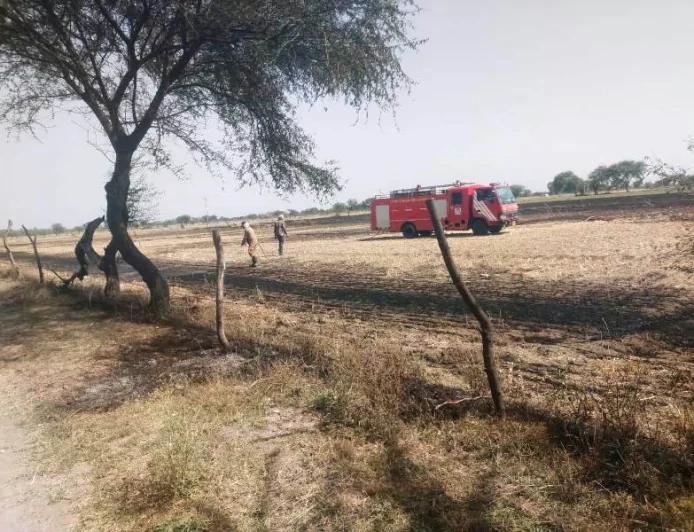 ददरी व रिठारी गांव में आग से हड़कंप, दमकल ने पाया काबू