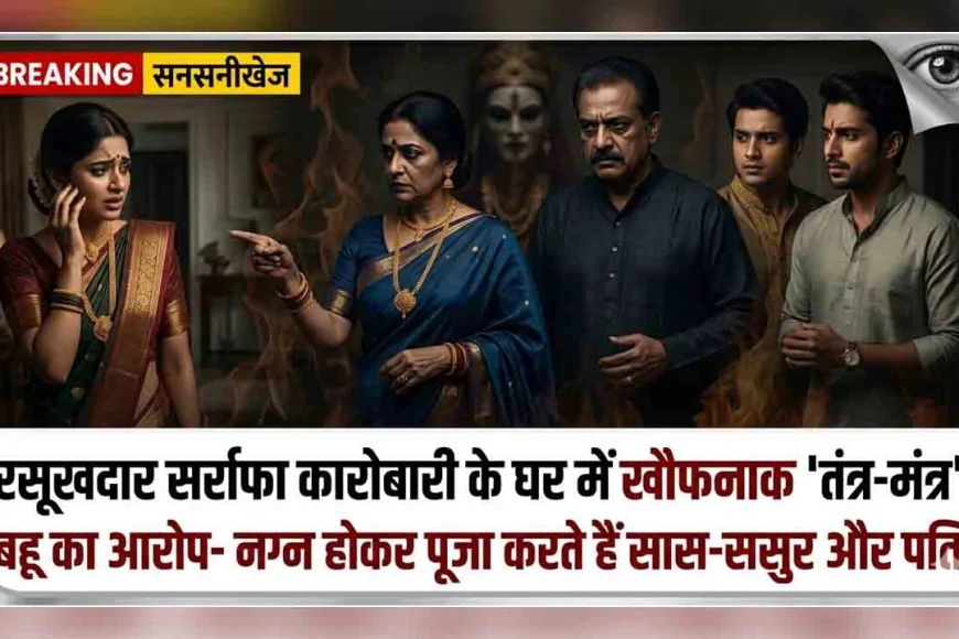 कानपुर : रसूखदार सर्राफा कारोबारी के घर में खौफनाक 'तंत्र-मंत्र', बहू का आरोप- नग्न होकर पूजा करते हैं सास-ससुर और पति