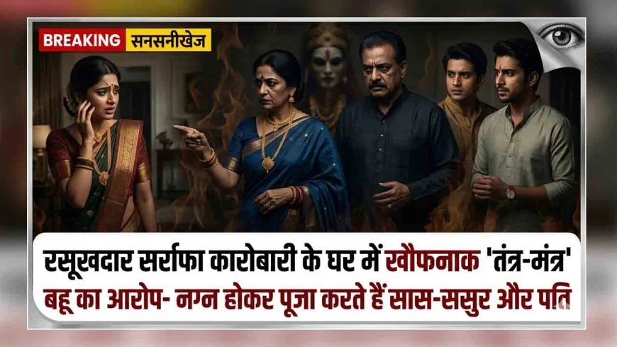 कानपुर : रसूखदार सर्राफा कारोबारी के घर में खौफनाक 'तंत्र-मंत्र', बहू का आरोप- नग्न होकर पूजा करते हैं सास-ससुर और पति
