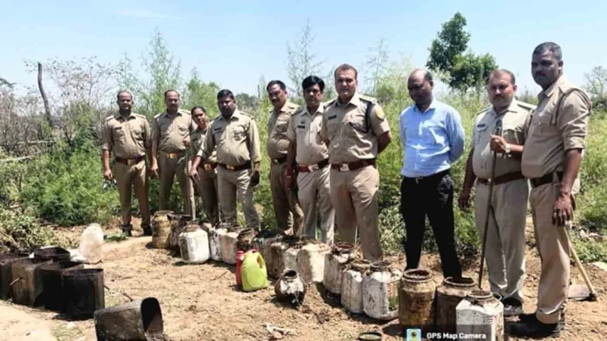 आबकारी टीम ने नष्ट किया छह कुंतल लहन