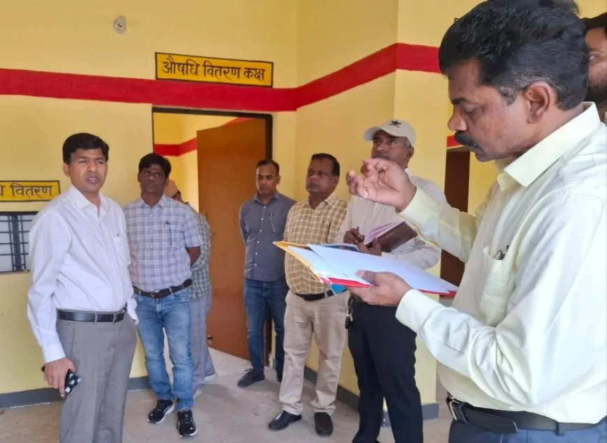 होम्योपैथिक चिकित्सालय के कई कार्य मिले अवशेष