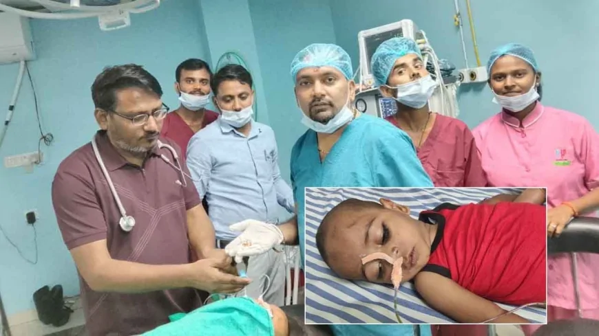 डेढ़ साल के मासूम के गले से त्रिशूल आकार का लॉकेट निकाला, डॉक्टर ने बचाई जान