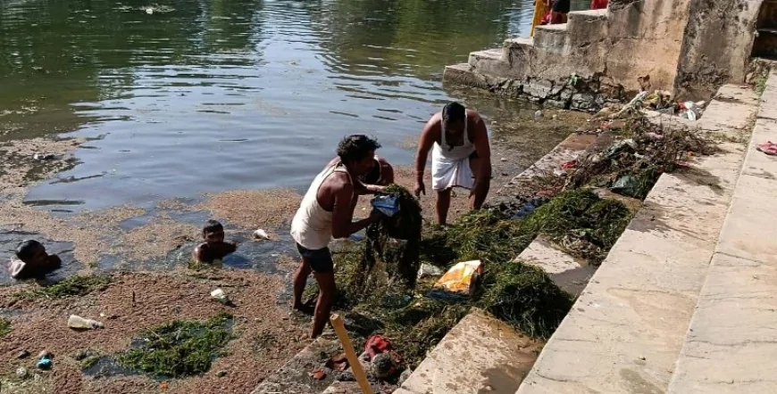 बुंदेली सेना नें पुलघाट पर चलाया सफाई अभियान