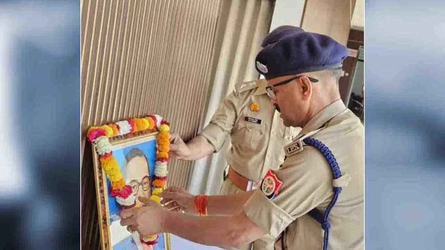 एसपी ने बाबा साहब को दी श्रद्धांजलि