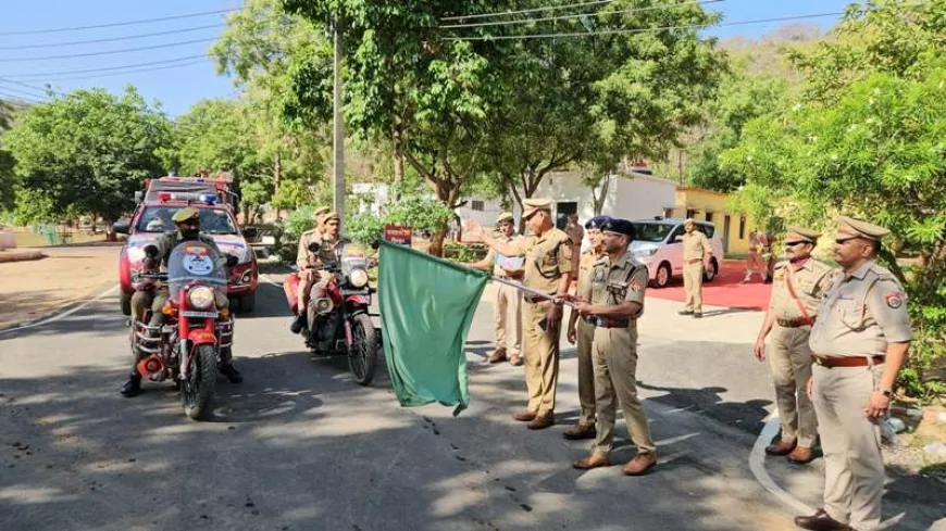 एसपी ने पुलिस लाइन से अग्निशमन सेवा सप्ताह का किया शुभारंभ