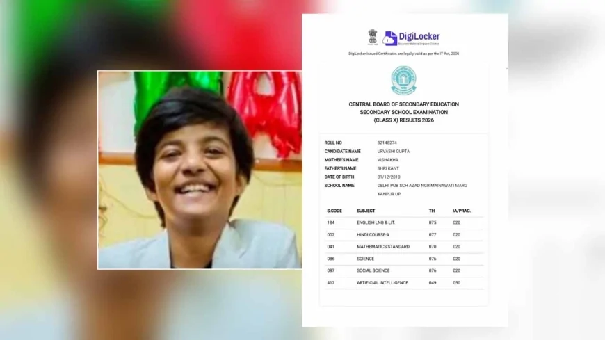 पूर्व चेयरमैन की पुत्री ने सीबीएसई हाईस्कूल में लहराया परचम, 96.60% अंक हासिल