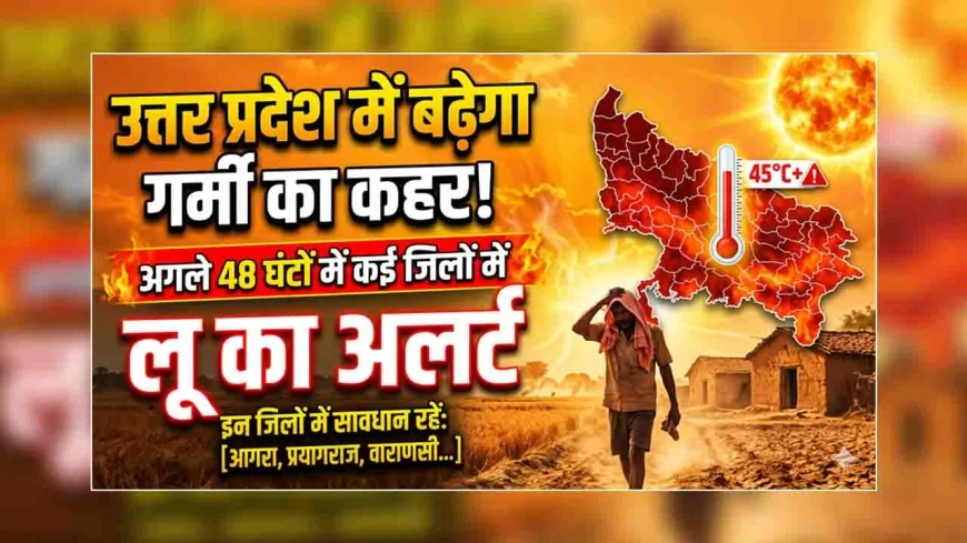 उत्तर प्रदेश में बढ़ेगा गर्मी का कहर, अगले 48 घंटों में कई जिलों में लू का अलर्ट