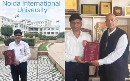 एडिशनल एसपी डॉ. शिवराज प्रजापति को साइबर अपराध प्रबंधन में पीएचडी