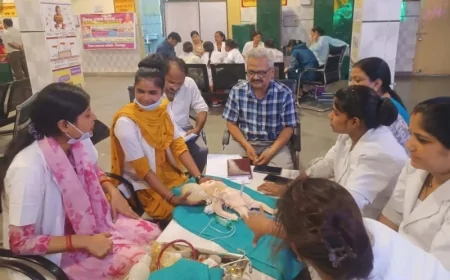 नवजात शिशुओं की बेहतर देखभाल को दिया गया प्रशिक्षण