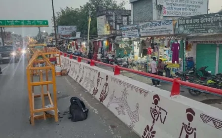 फ्लाईओवर पर उकेरी गई आकर्षक थीम बेस्ड पेंटिंग्स