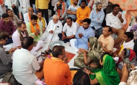“सुंदर बांदा, विकसित बांदा” अभियान को मिली नई रफ्तार, किरण कॉलेज से बाबूलाल चौराहा तक सड़क चौड़ीकरण का हुआ भूमि पूजन