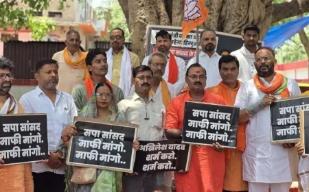 भाजपाईयों ने विरोध प्रदर्शन कर दी चेतावनी