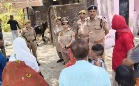 जीआरपी थानाध्यक्ष ने स्थानीय लोगों से संवाद किया