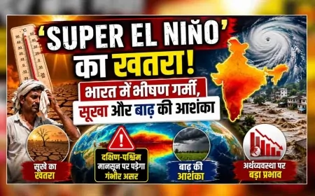 ‘सुपर अल नीनो’ का खतरा : भारत में भीषण गर्मी, सूखा और बाढ़ की आशंका