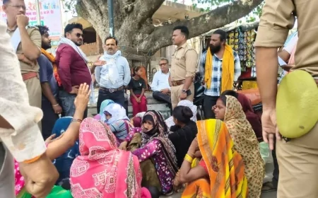 पानी संकट से परेशान लोगों ने किया रोड जाम, प्रशासन के आश्वासन पर खुला जाम