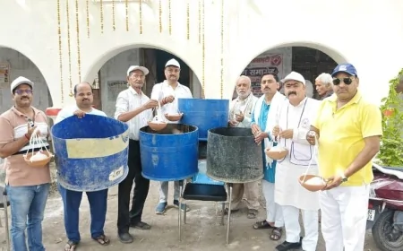 भीषण गर्मी के बीच पशु-पक्षियों की मदद को आगे आए समाजसेवी, सेवा और संवेदना का संदेश दे रही रेड क्रॉस सोसाइटी