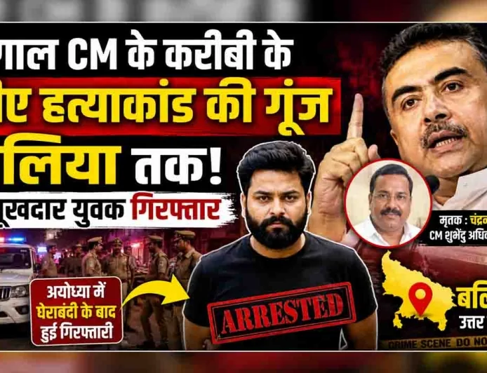 बंगाल CM के करीबी के पीए हत्याकांड की गूंज बलिया तक, रसूखदार युवक गिरफ्तार