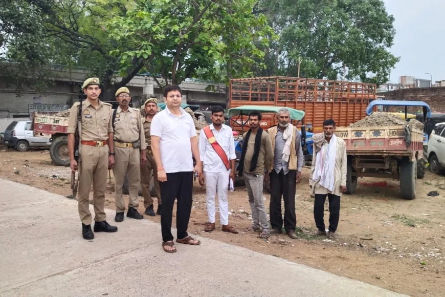 अवैध गिट्टी परिवहन पर प्रशासन का शिकंजा, 6 ट्रक पकड़े, माफियाओं में हड़कंप