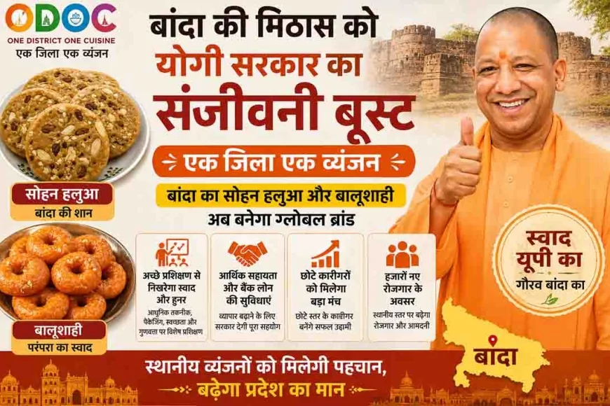 बांदा का सोहन हलुआ और बालूशाही अब बनेंगे ग्लोबल ब्रांड