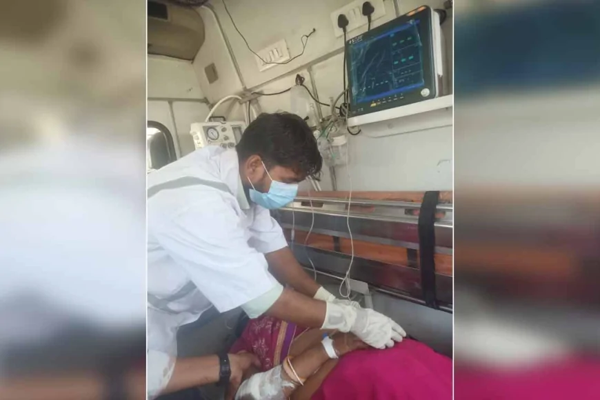 चलती बाइक से गिरकर बाइक पर सवार युवती गम्भीर रूप से घायल, डॉक्टर ने किया रेफर