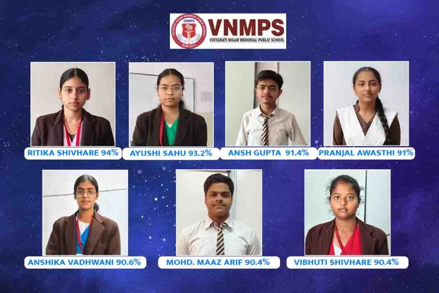 विद्यावती निगम मेमोरियल पब्लिक स्कूल का इंटरमीडिएट परिणाम शानदार, छात्रों ने किया उत्कृष्ट प्रदर्शन