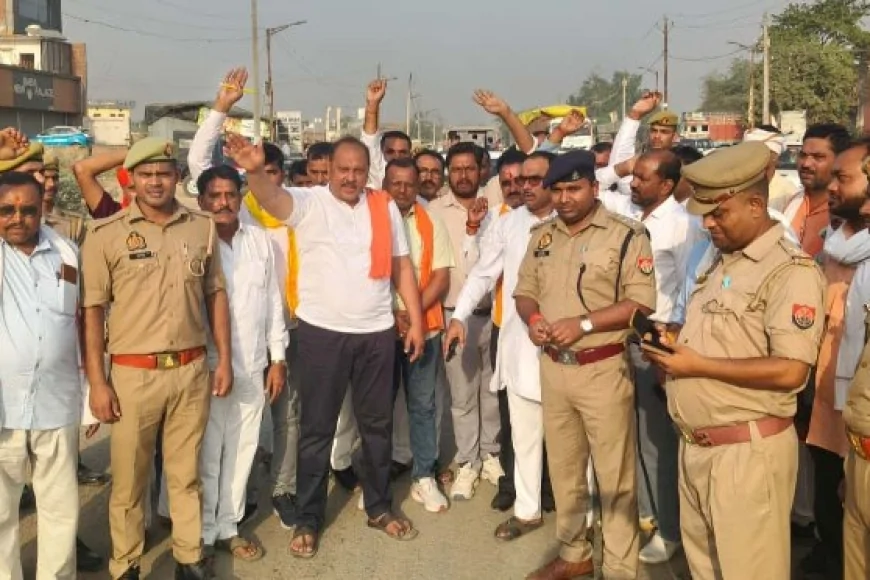 पुलिस ने विधानसभा का घेराव करने जा रहे प्रधानों को रोका
